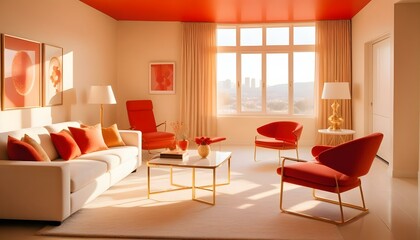 Photo interior modern design room 3d illustration