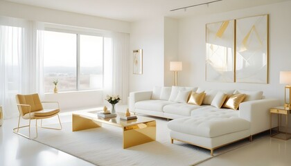 Fototapeta premium Photo interior modern design room 3d illustration