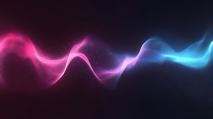 Flowing energy in a dreamy starry sky