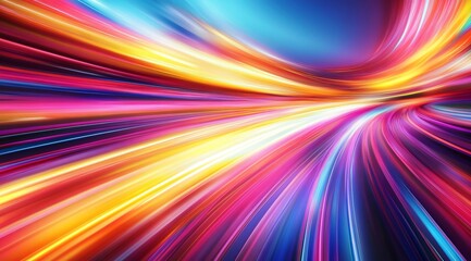 Obraz premium Abstract Colorful Speed Lines Background