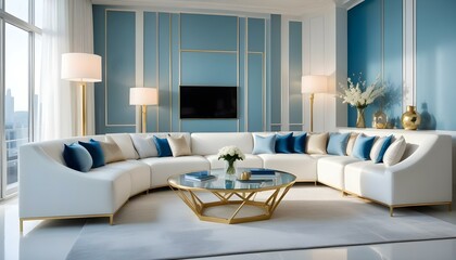 Photo interior modern design room 3d illustration