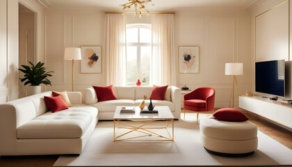 Photo interior modern design room 3d illustration