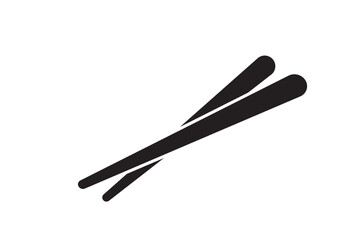chopsticks on a white background