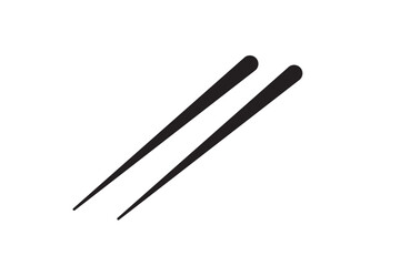 chopsticks on a white background