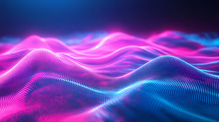 Flowing energy in a dreamy starry sky