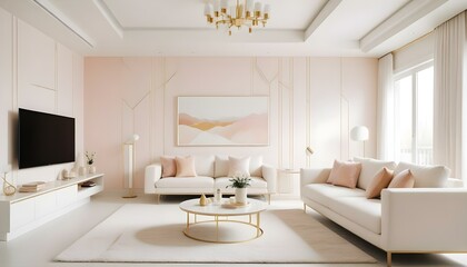 Photo interior modern design room 3d illustration