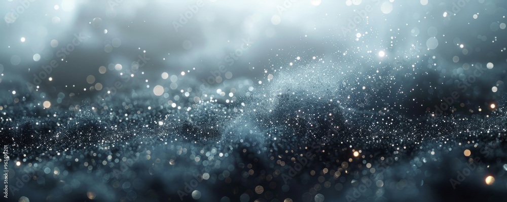 Aufkleber abstract background forming from shining particles with bokeh effect