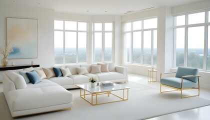 Fototapeta premium Photo interior modern design room 3d illustration