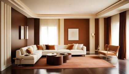 Fototapeta premium Photo interior modern design room 3d illustration