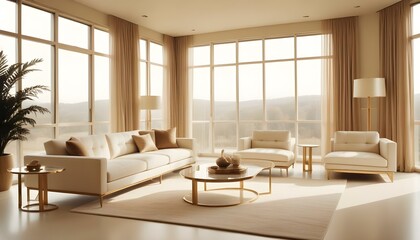 Fototapeta premium Photo interior modern design room 3d illustration