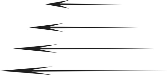 Obraz premium set of modern black arrows, new and stylish arrow graphics resources featuring sleek and contemporary designs for diverse visual projects