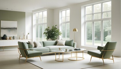 Photo interior modern design room 3d illustration