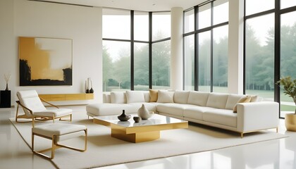 Fototapeta premium Photo interior modern design room 3d illustration