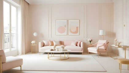 Photo interior modern design room 3d illustration