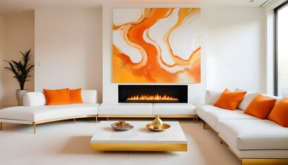 Photo interior modern design room 3d illustration