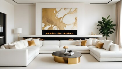 Photo interior modern design room 3d illustration