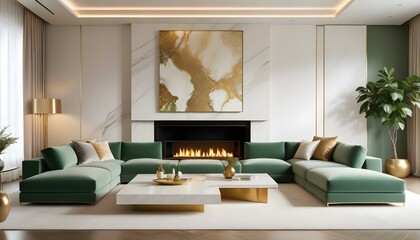 Photo interior modern design room 3d illustration