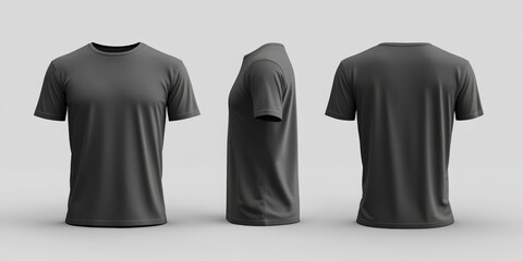 This mockup features a stylish wrinkled tshirt perfect for casual wear. It boasts a classic design, comfortable fit, and comes in various colors to match different tastes and preferences