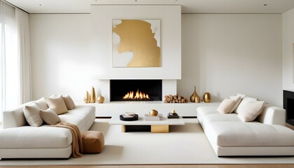 Photo interior modern design room 3d illustration