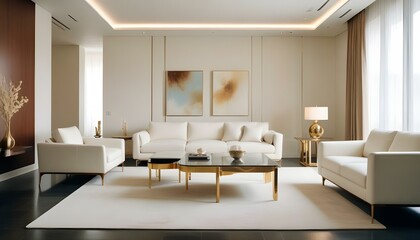 Photo interior modern design room 3d illustration