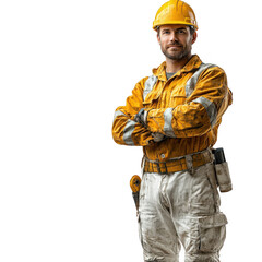 Nuclear Engineer Man isolated on a transparent background png file no background - handsome png file