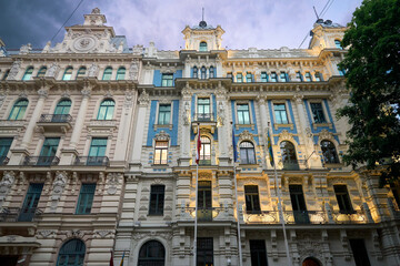 Art Nouveau Ensemble: A Symphony of Architectural Styles, Riga, Latvia