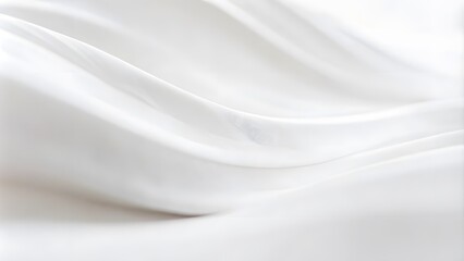 Fototapeta premium Background texture fabric soft white blurred abstract calm peaceful shine movement natural graphic satin silky material. white soft fabric texture background. 