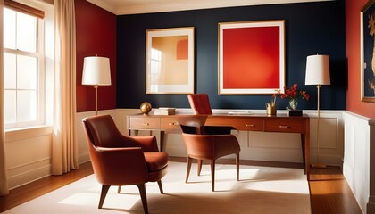 Photo interior modern design room 3d illustration