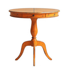 Orange table isolated on a transparent background png file no background png file