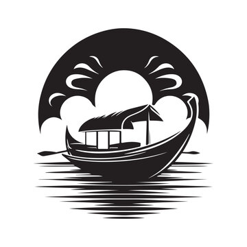 recommend clip art: Sampan Silhouette Vector Illustrations – Download High-Quality Graphics