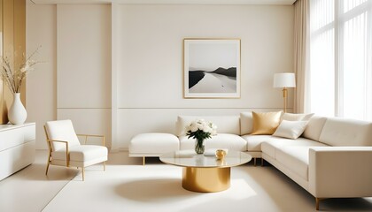 Photo interior modern design room 3d illustration