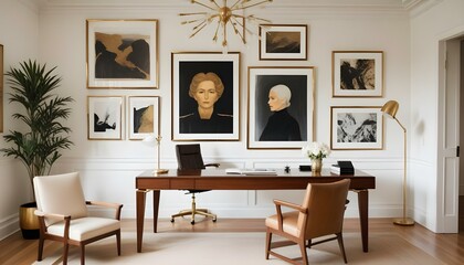 Photo interior modern design room 3d illustration