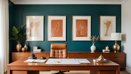 Photo interior modern design room 3d illustration