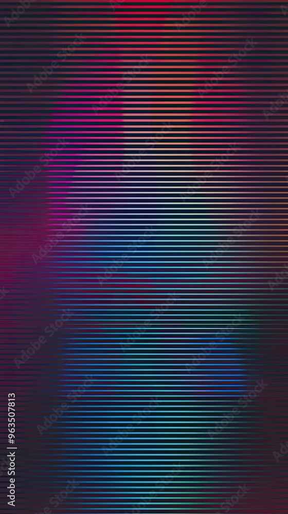 Poster colorful retro cctv background with horizontal lines and multicolored noise effects from the 1980s