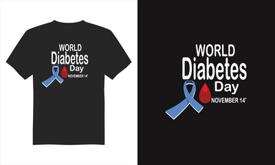 World Diabetes Day T-Shirt Design, typography t-shirt design, T-Shirt&nbsp;Design.