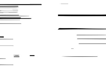 few black scratching streaks patches randomly distributed on white background