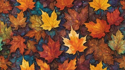 autumn leaves background