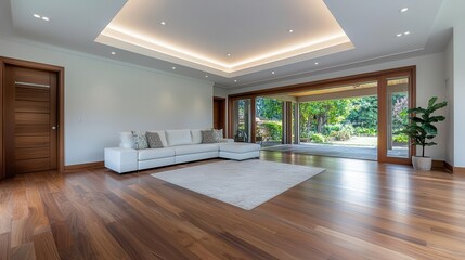 Obraz premium Living Area in Stylish Country Home Interior