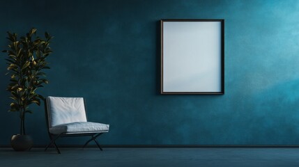 Minimalist Interior with a Blank Canvas