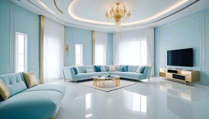 Photo interior modern design room 3d illustration