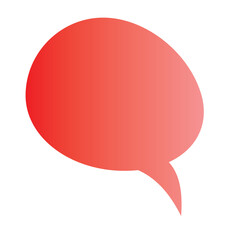 gradient speech balloon text box. isolated on  white  background. Vector Illustration. EPS 10