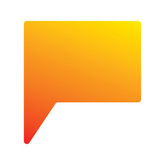 gradient speech balloon text box. isolated on  white  background. Vector Illustration. EPS 10