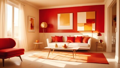Photo interior modern design room 3d illustration