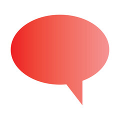 gradient speech balloon text box. isolated on  white  background. Vector Illustration. EPS 10