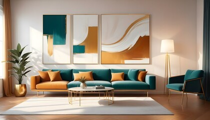 Photo interior modern design room 3d illustration