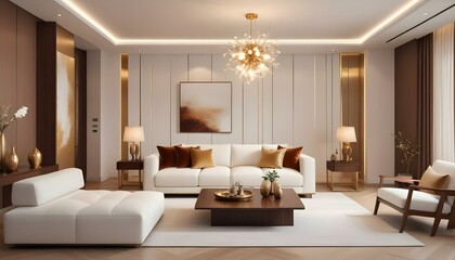 Photo interior modern design room 3d illustration