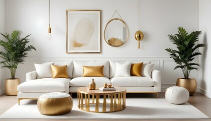 Photo interior modern design room 3d illustration