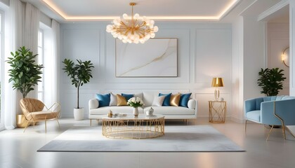 Photo interior modern design room 3d illustration