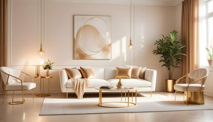 Photo interior modern design room 3d illustration