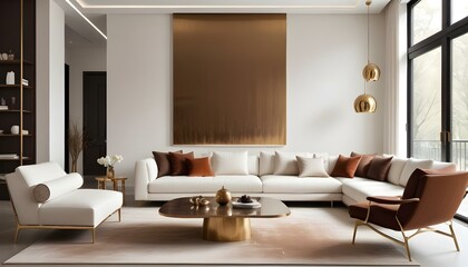 Photo interior modern design room 3d illustration